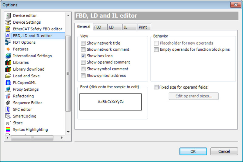 Project Handling - Project Options