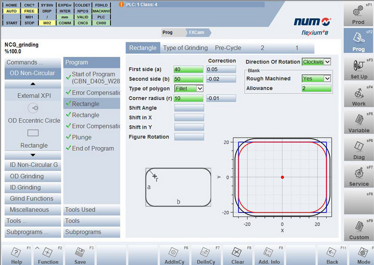 Le logiciel NUMgrind permet d’automatiser complètement la rectification non circulaire