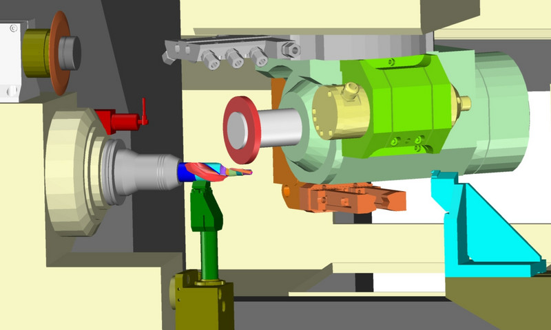 Powerful 3D tool and machine simulation, with animation, provides a comprehensive overview of the complete grinding process.