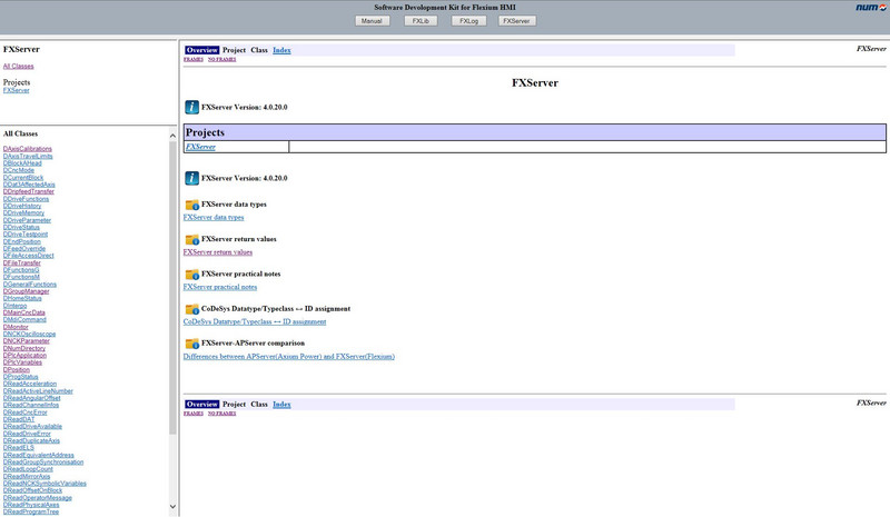 SDK for Flexium HMI - Class View