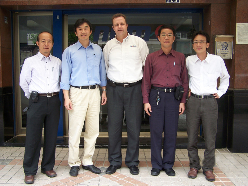 NUM and Viewtrun collaboration speeds product development. Photo shows (left to right): Yann Song, NUM Taiwan Technical Manager, Joshua Kong, Viewtrun CEO, Adrian Kiener, NUM Taiwan MD, Ivan Chen, Viewtrun Vice General Manager, and Roy Chen, Independent C