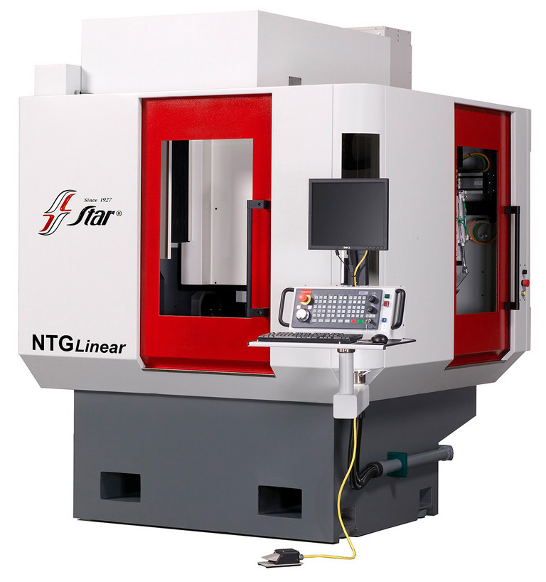 All 8 axes on Star Cutter Company’s new NTG tool and cutter grinding machine are controlled by a single NUM CNC system.
