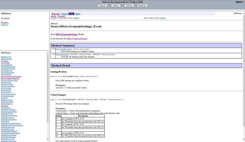 SDK for NUMpass HMI - Drive Test Point