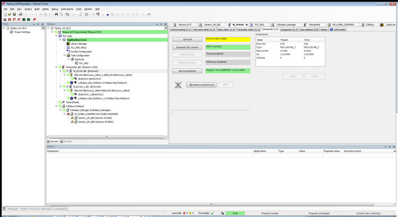 Servo Drive Parameterizing - Advanced Page Command