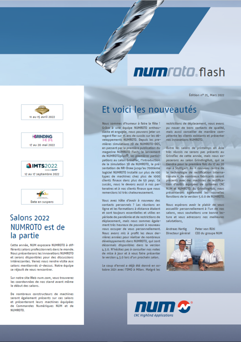 Cover NUMROTO Flash 25