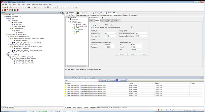 Flexium NCK (CNC) Parameterizing - Advanced Editor
