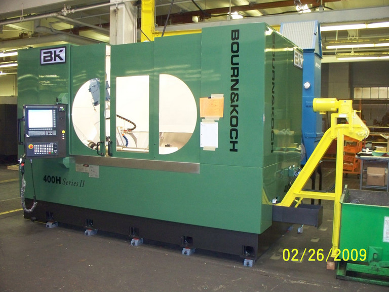 Bourn & Koch’s 400H Series II gear hobber has seven CNC axes.