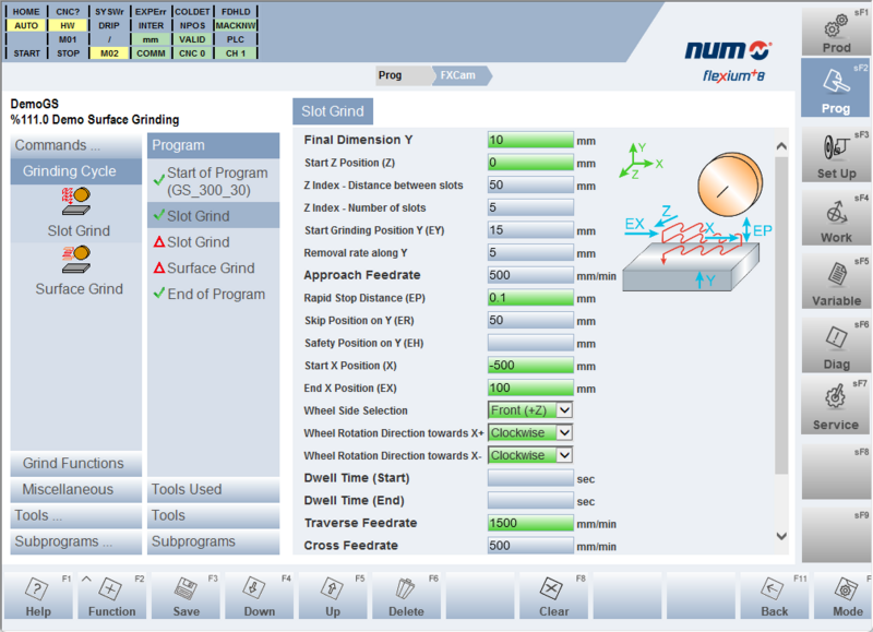 NUMgrind HMI