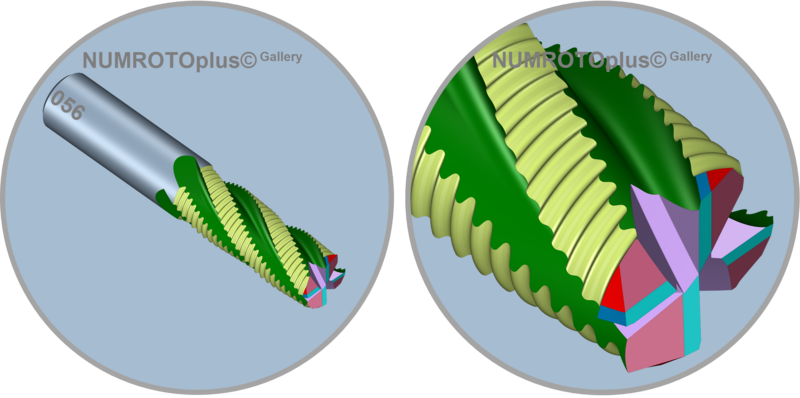 Roughing milling cutter with 4 flutes