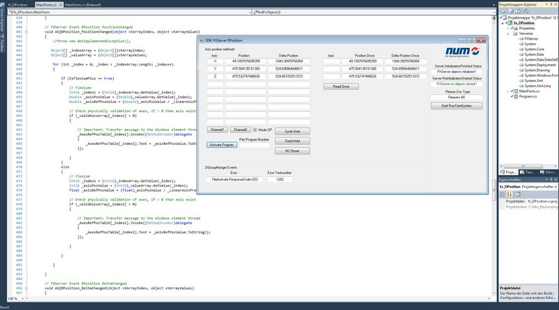 SDK for the communication with the CNC - Instruction