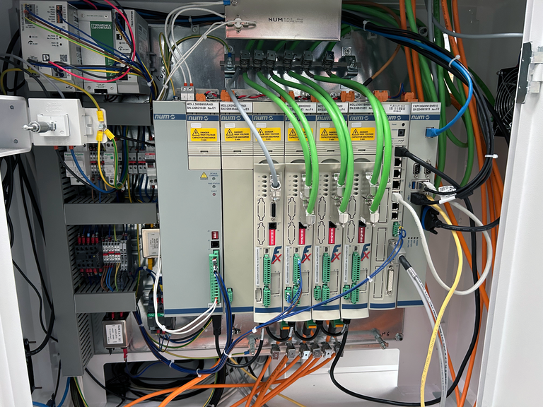 Interior of switching cabinet