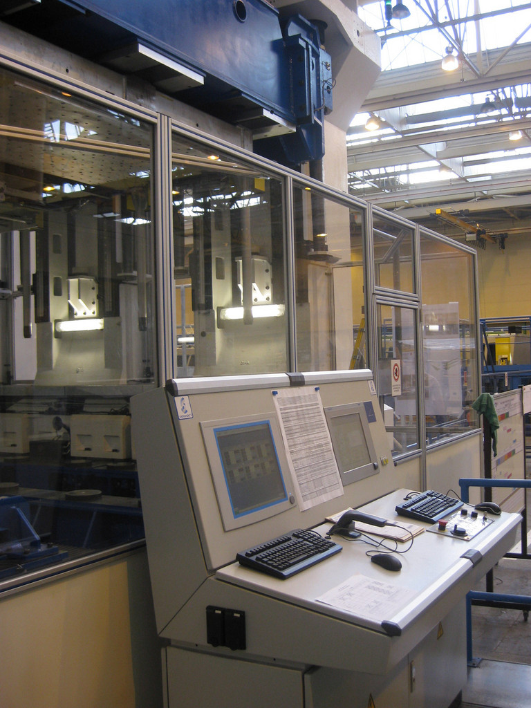 Le pupitre de commande.